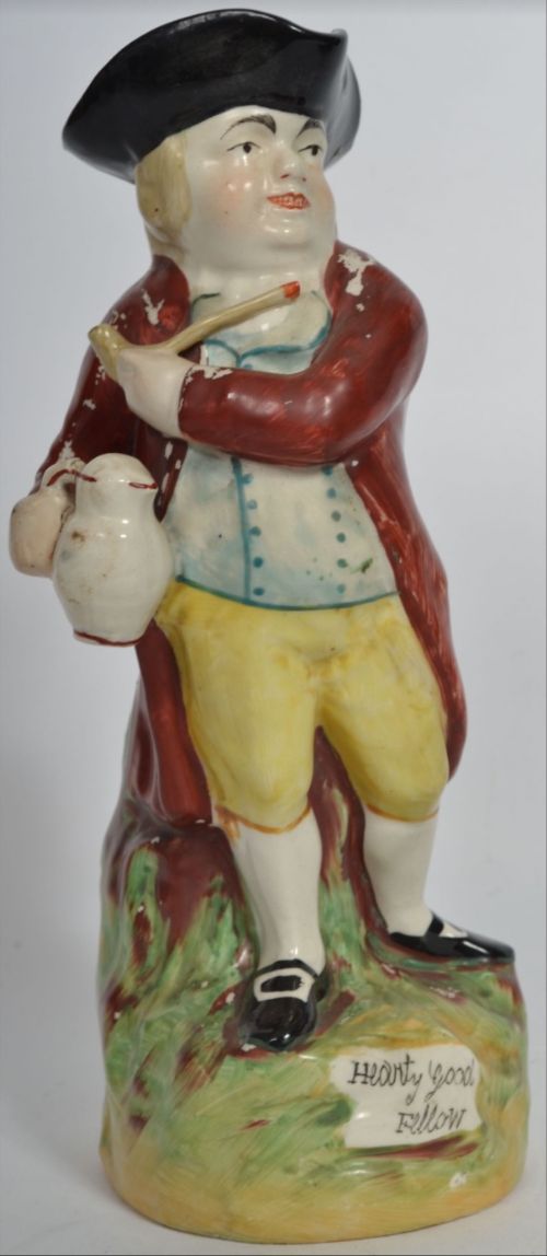 c19th hearty good fellow staffordshire toby jug