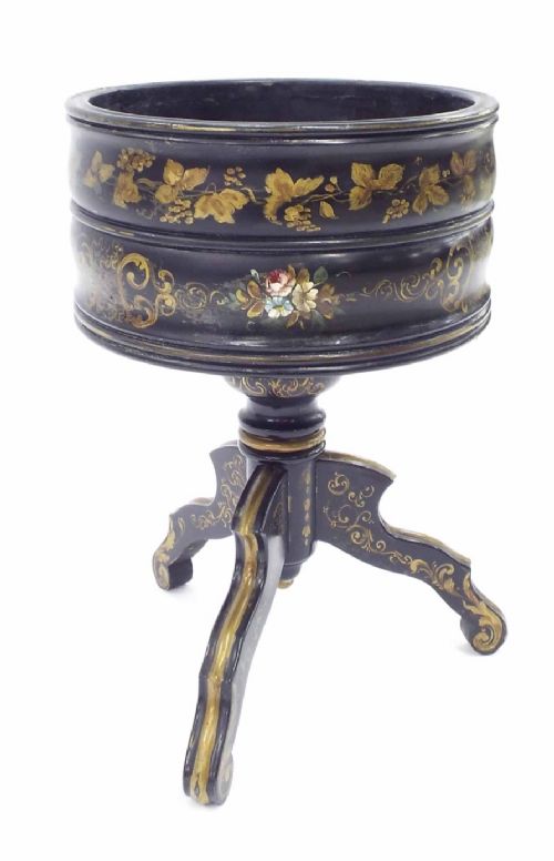 c19th painted planter