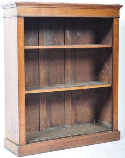 c19th walnut bookcase of small proportions