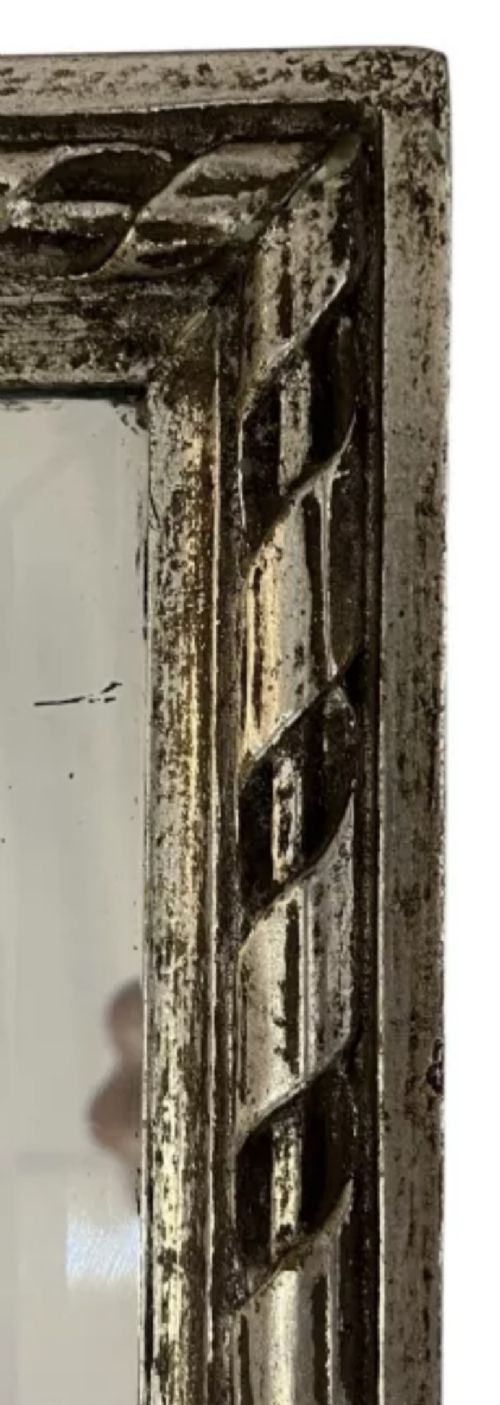 classical silvered wall mirror