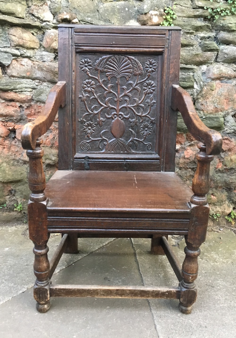c17th and later wainscot armchair