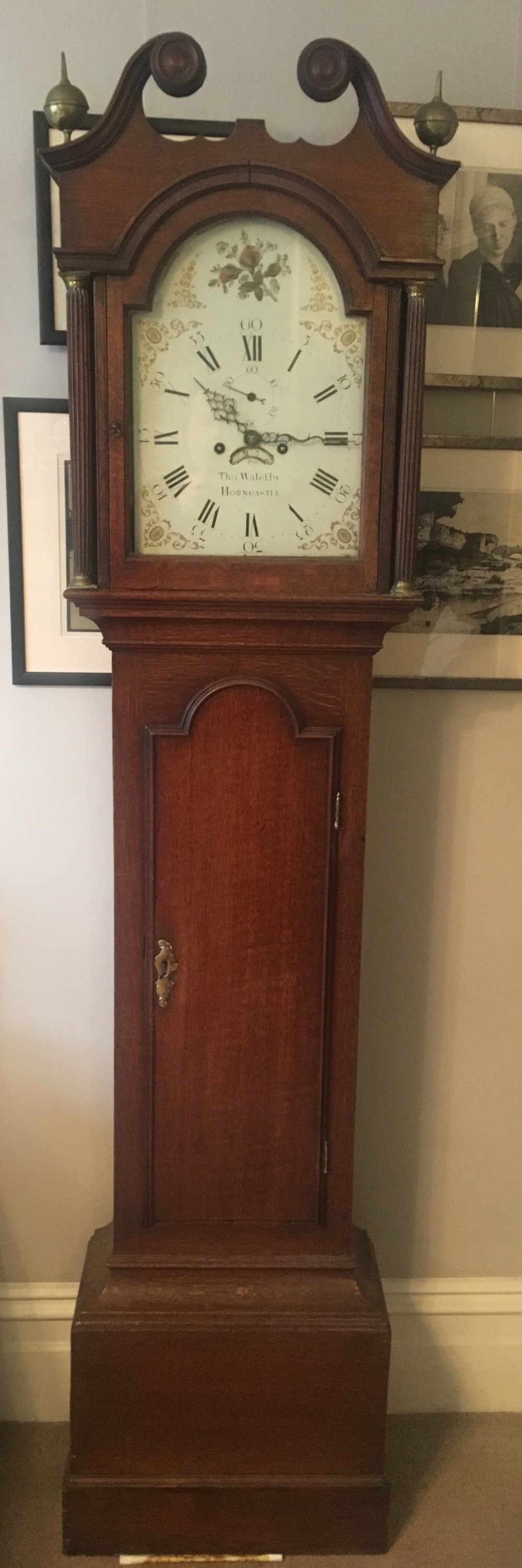 c18th longcase clock by thomas walesby of horncastle