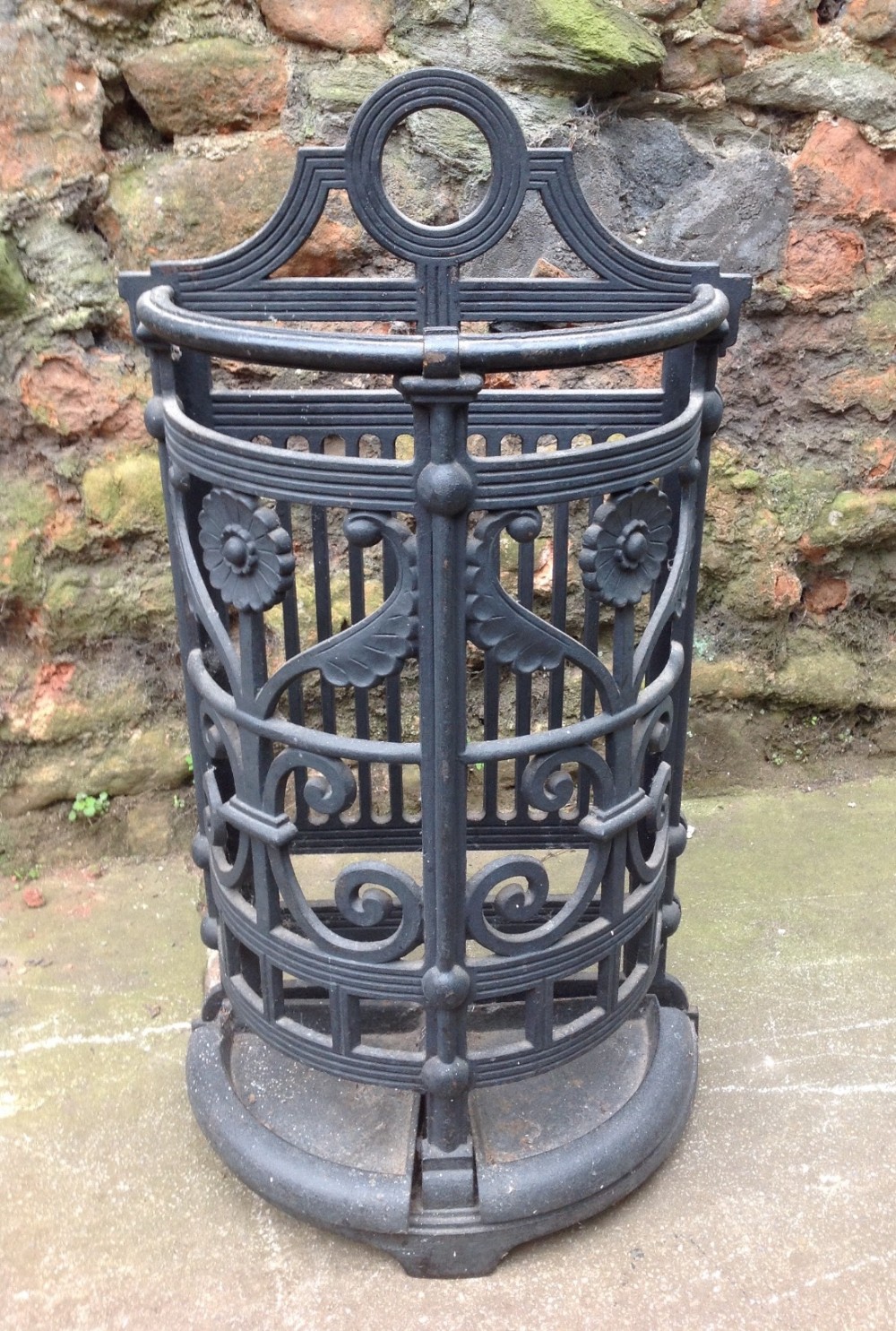 c19th cast iron stick stand designed by christopher dresser