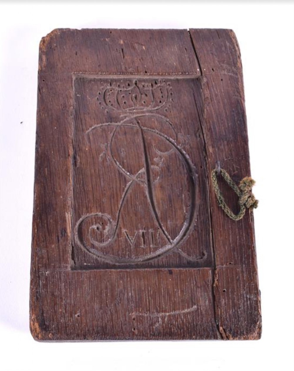 an 18th century carved oak gingerbread mould