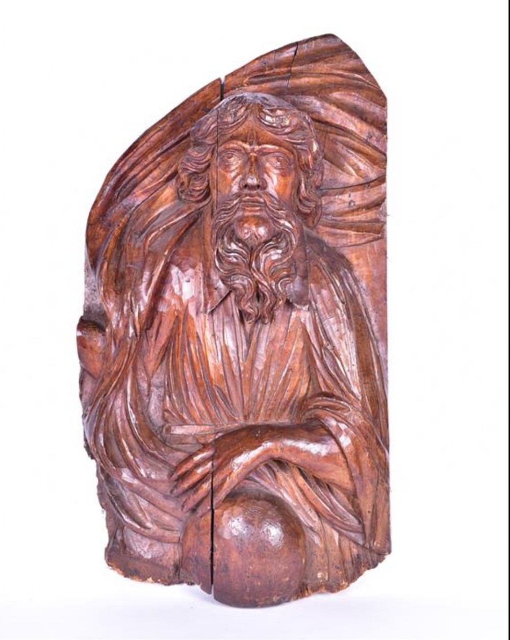 a large c17th limewood carving