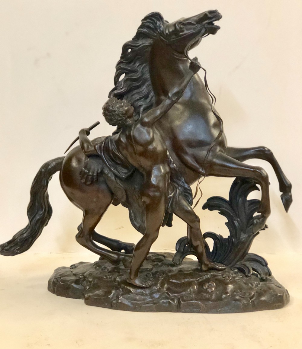 c19th bronze marley horse after couscous