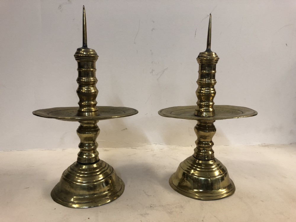 pair of c17th style candlesticks