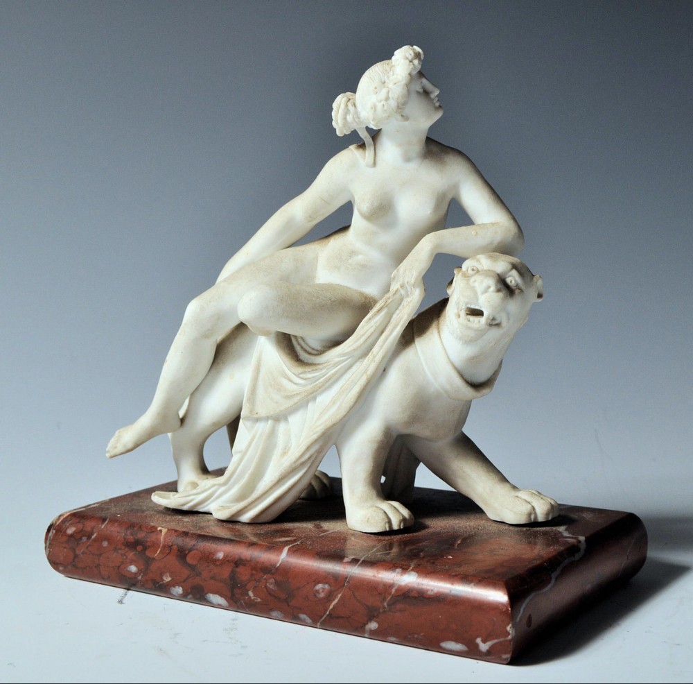 c19th bisque of ariadne and the panther