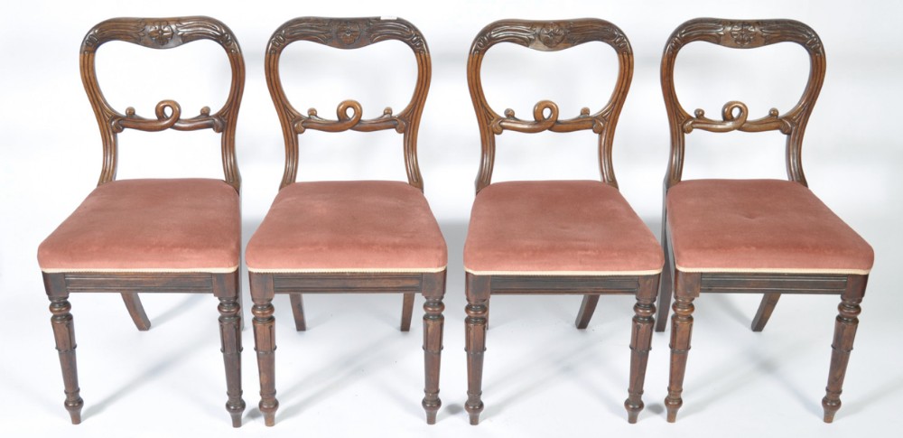 set of four chairs attributable to gillows
