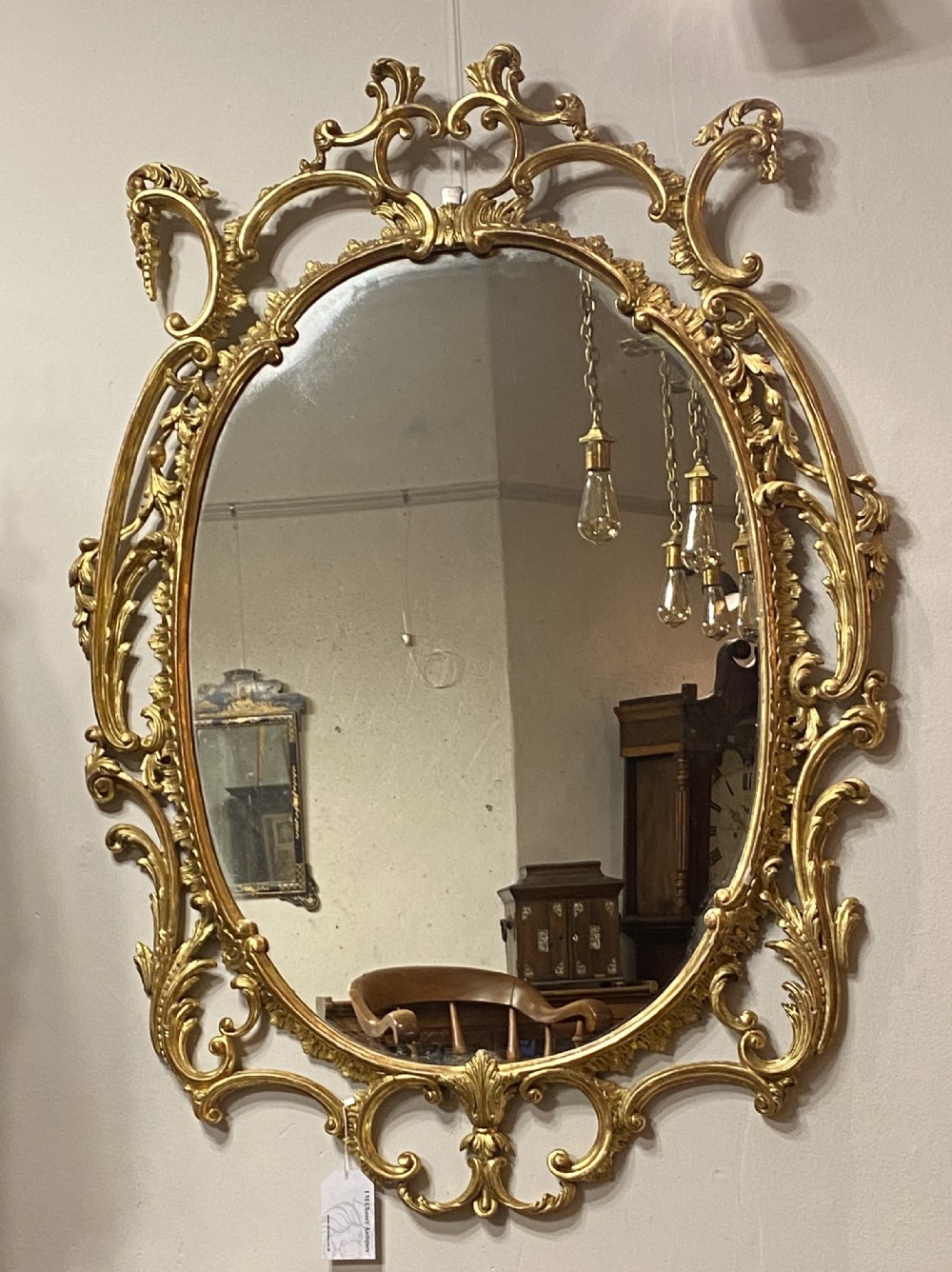 rococo carved giltwood mirror