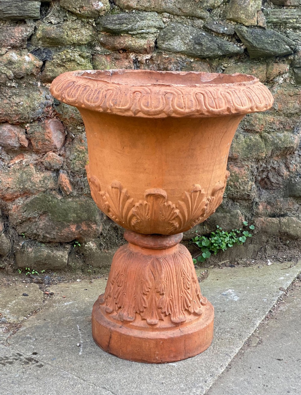 c19th large terracotta urn