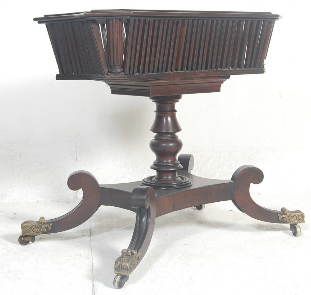 regency mahogany planter in the manner of gillows