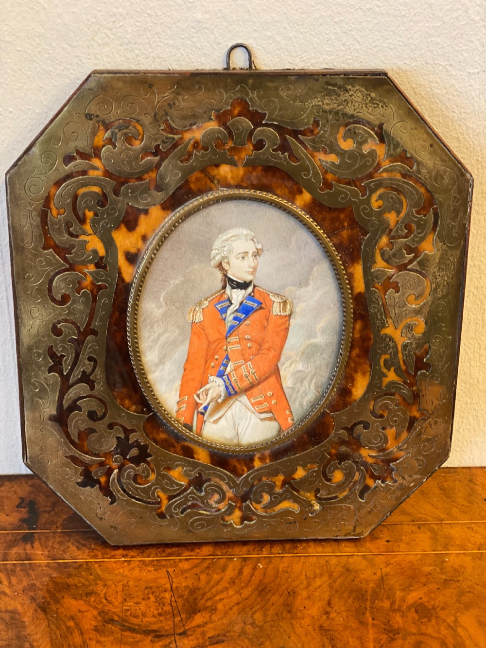 larger sized portrait miniature of general sir charles stuart signed smart