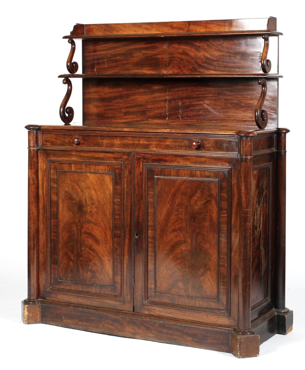 regency mahogany side cabinet