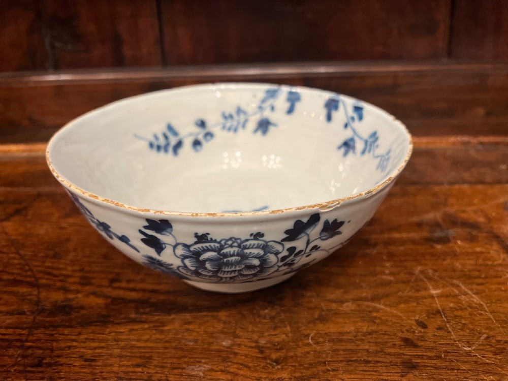 delft blue and white bowl c 1760 lambeth