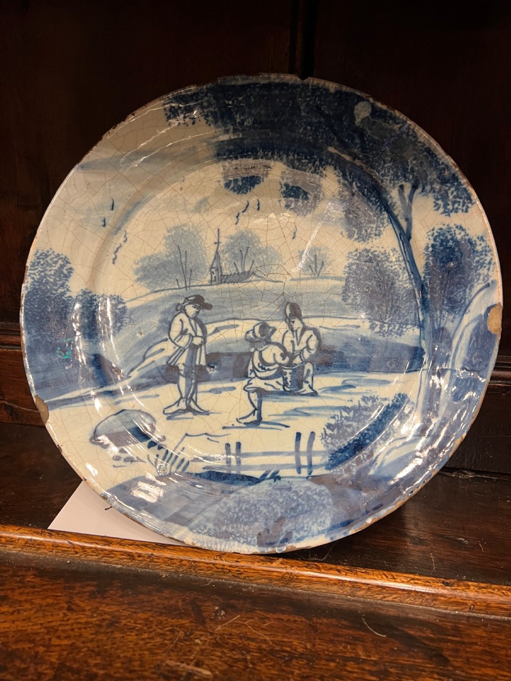 a delft blue and white small plate c 168090 bristol