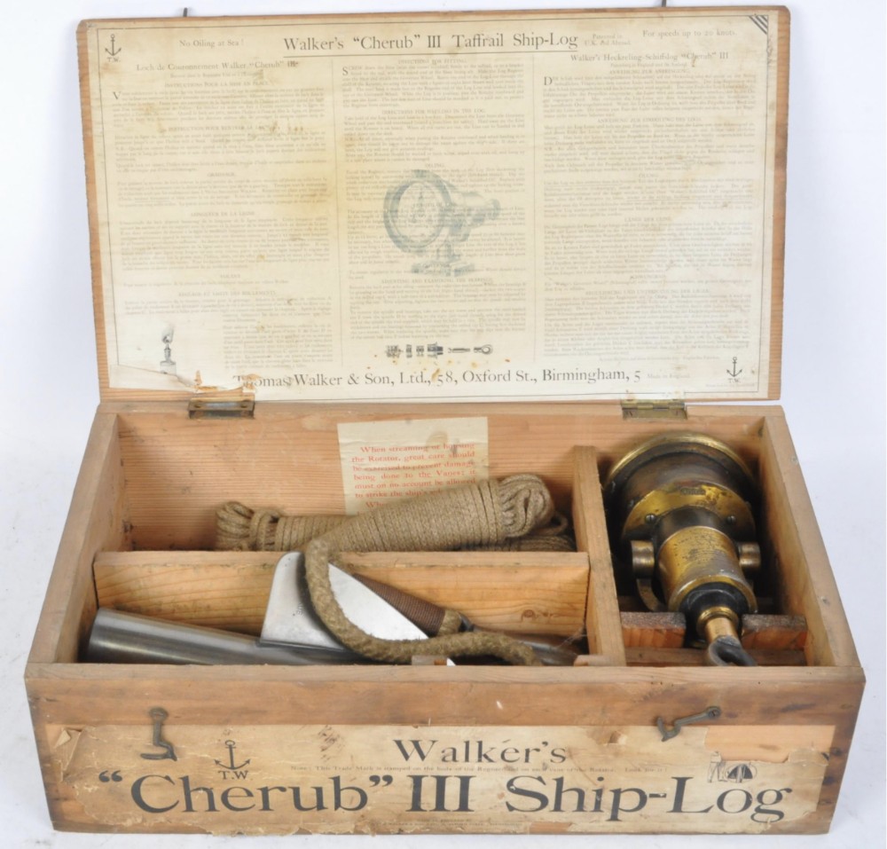 a walkers cherub iii taffrail shiplog
