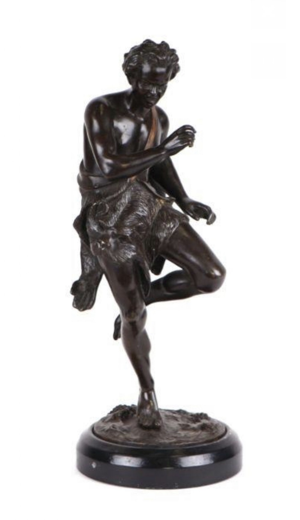 bronze figure of athletic male athlete after alois mayer 18551936