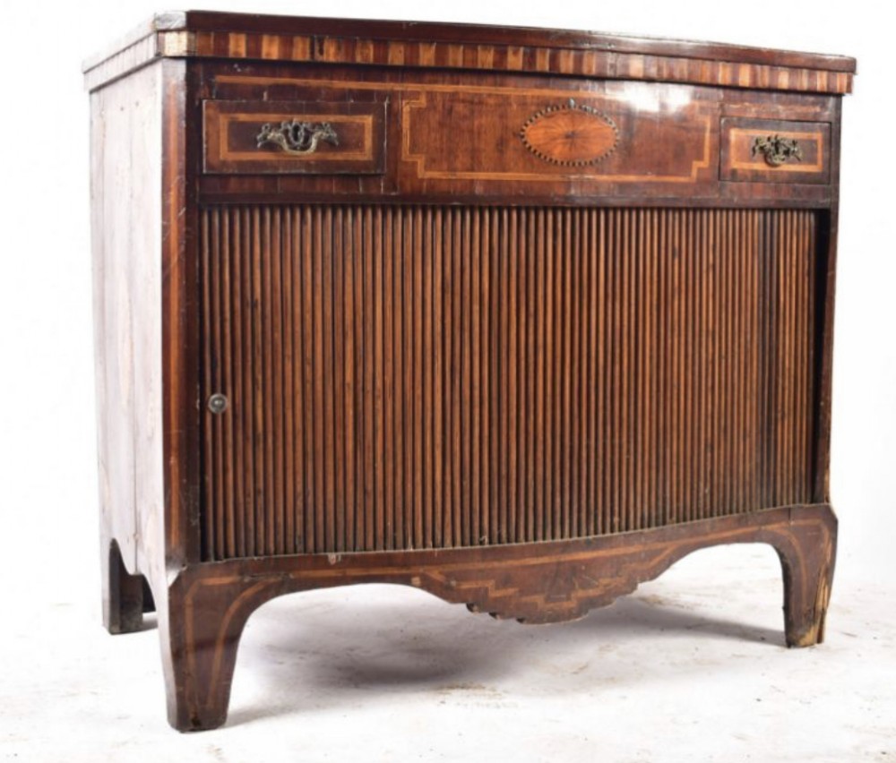 c18th dutch inlaid credenza for restoration