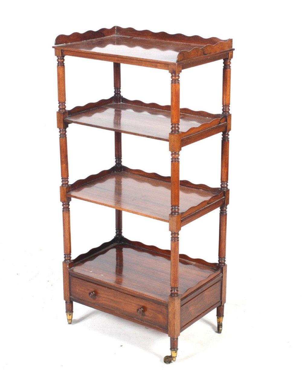 c19th rosewood three tier etagere