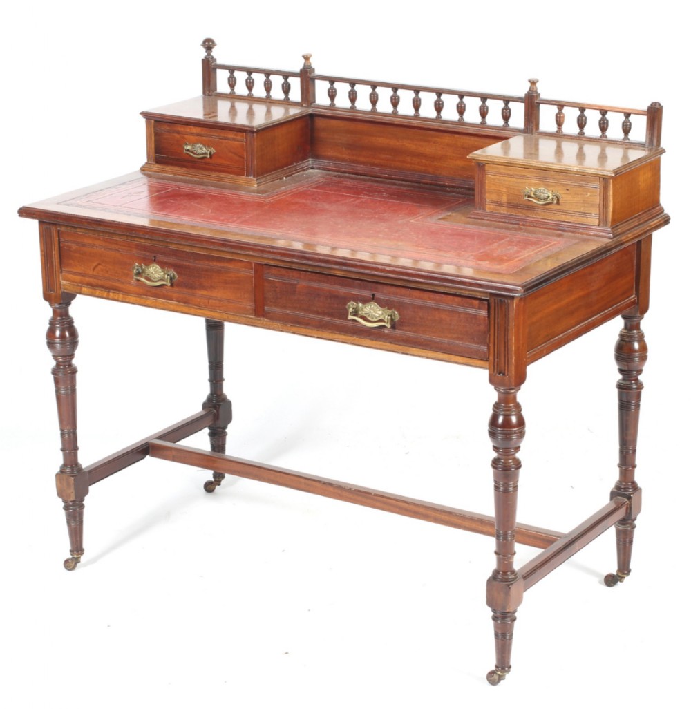 small c19th small desk by shoolbred and co