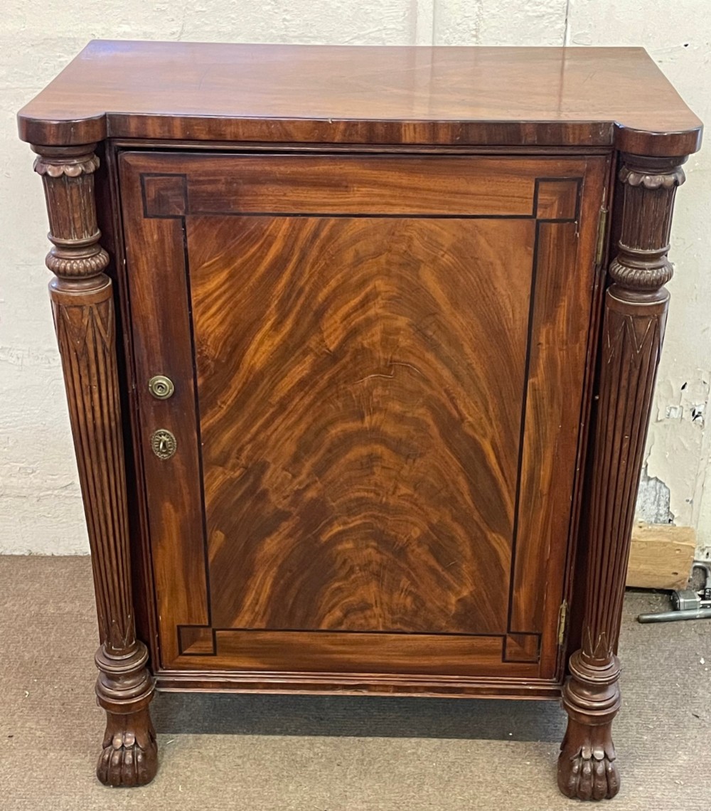 regency mahogany side cabinet
