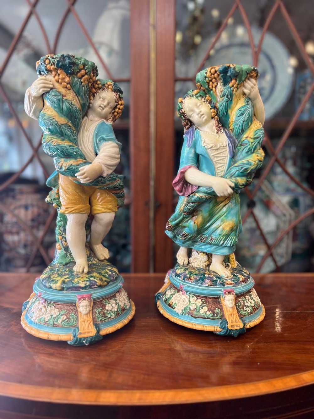 pair of large figures by william brownfield