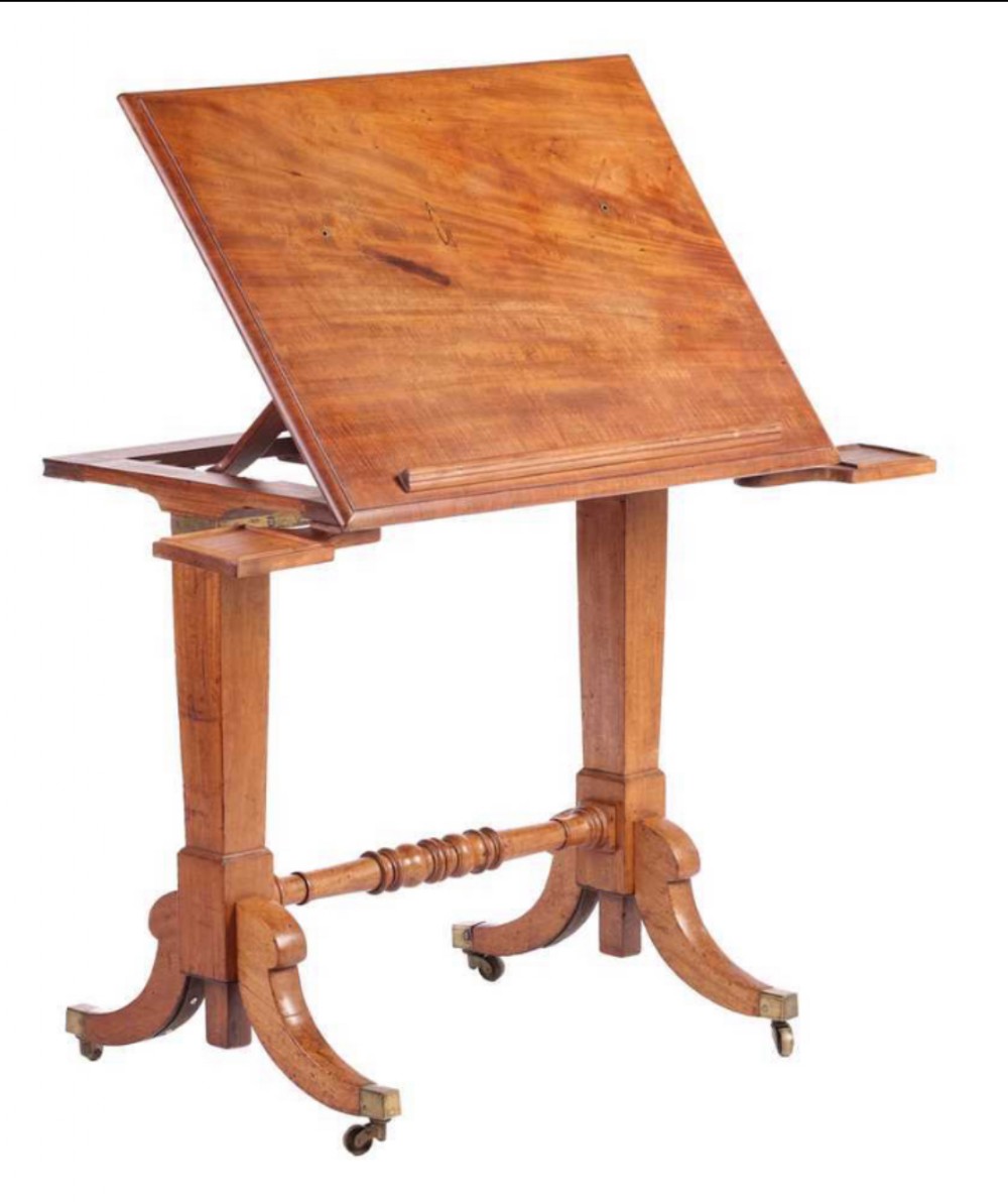 george iv mahogany architects artists table