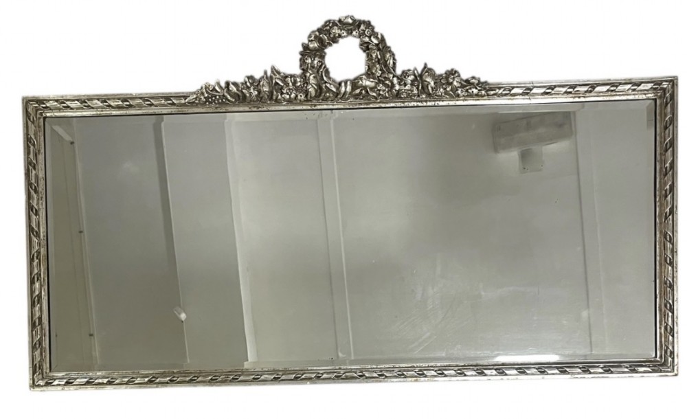 classical silvered wall mirror
