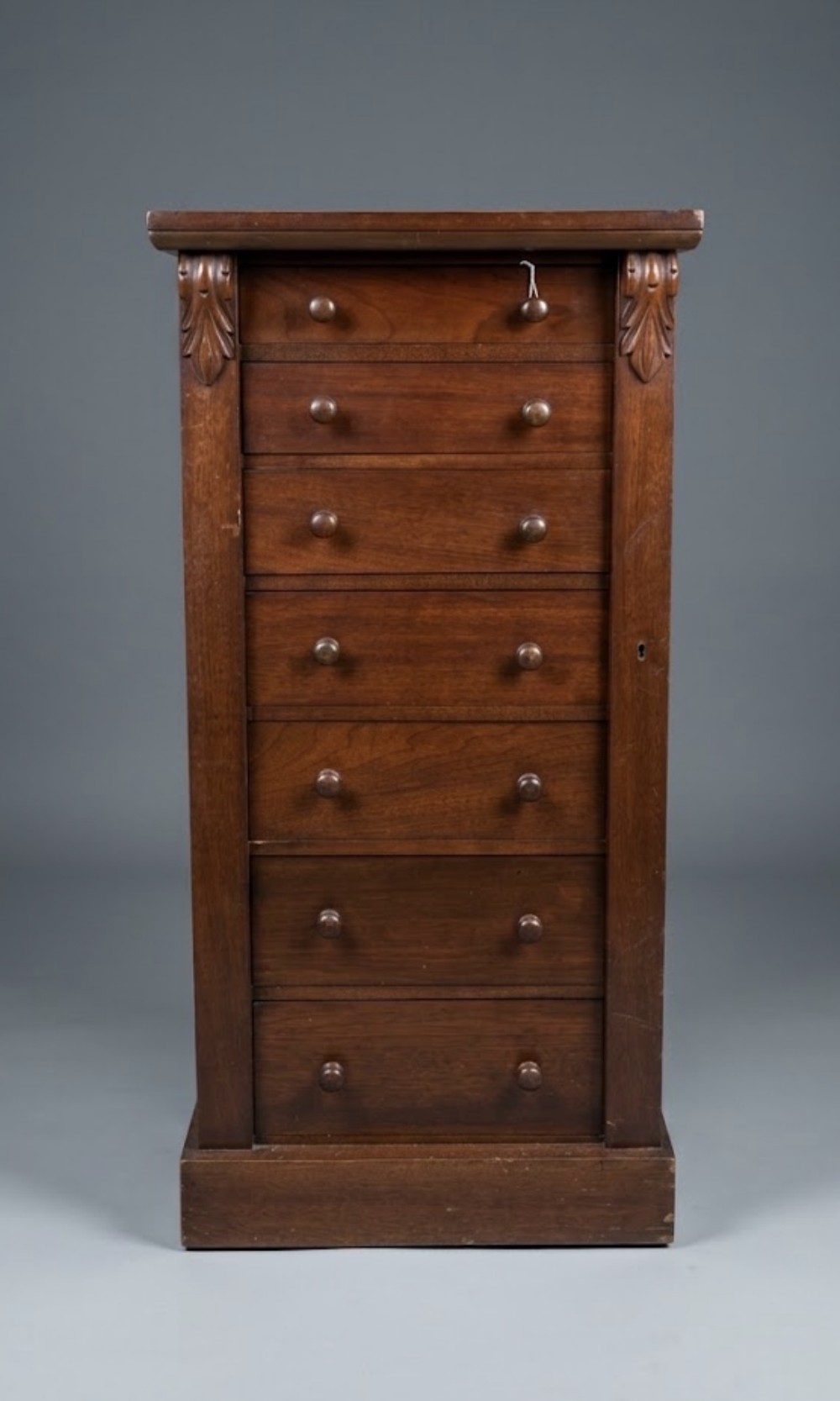 small walnut wellington chest