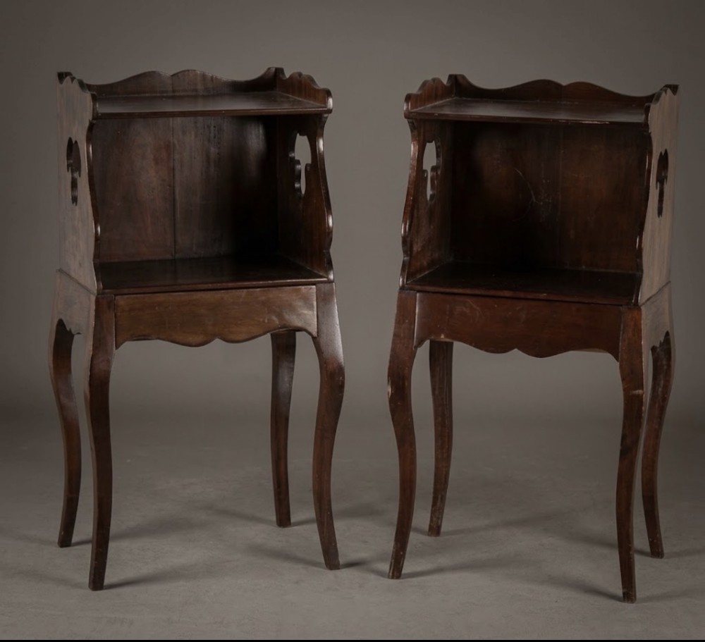 pair of french bedside tables