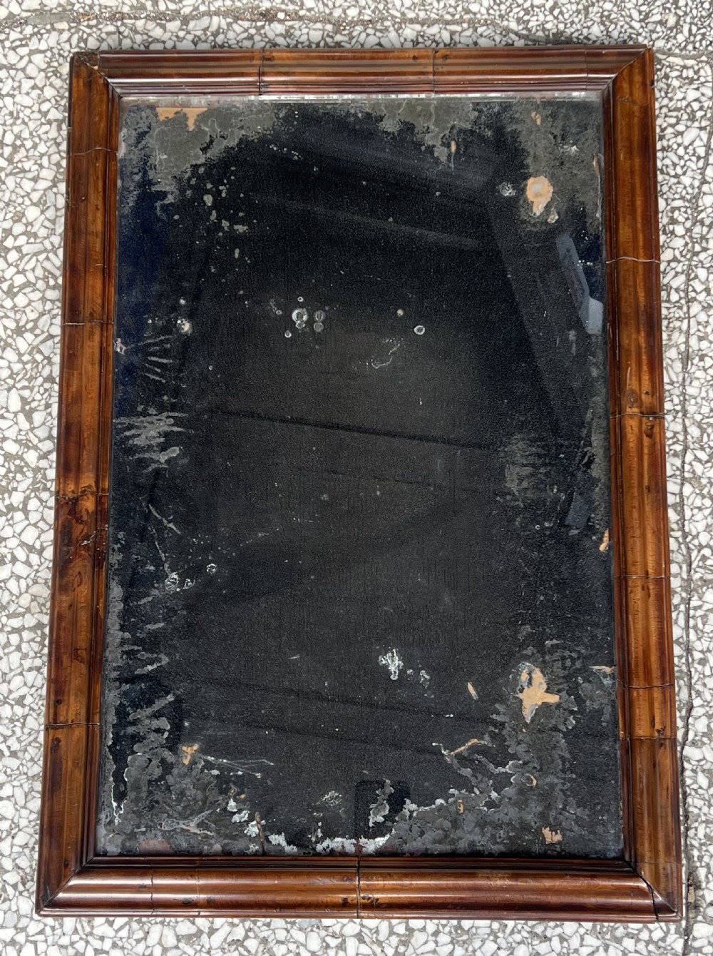 c18th walnut mirror